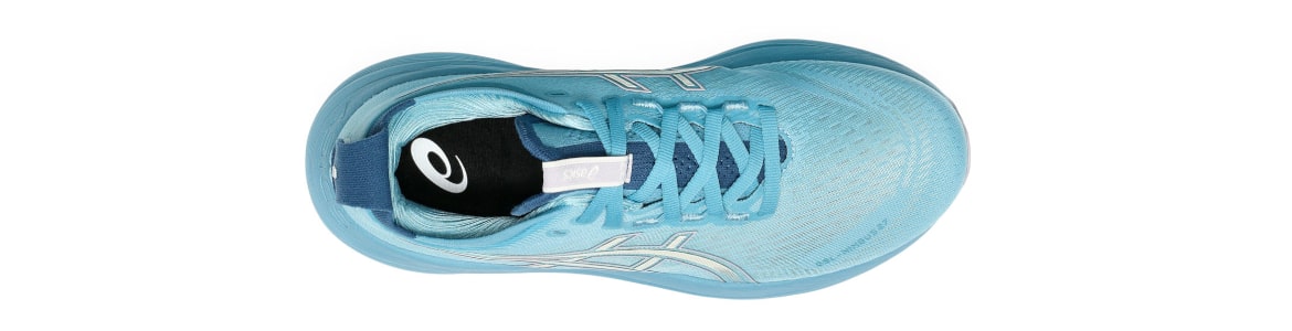 Buty damskie Asics Gel-Nimbus  27 jasnoniebieskie -zdjęcie cholewki