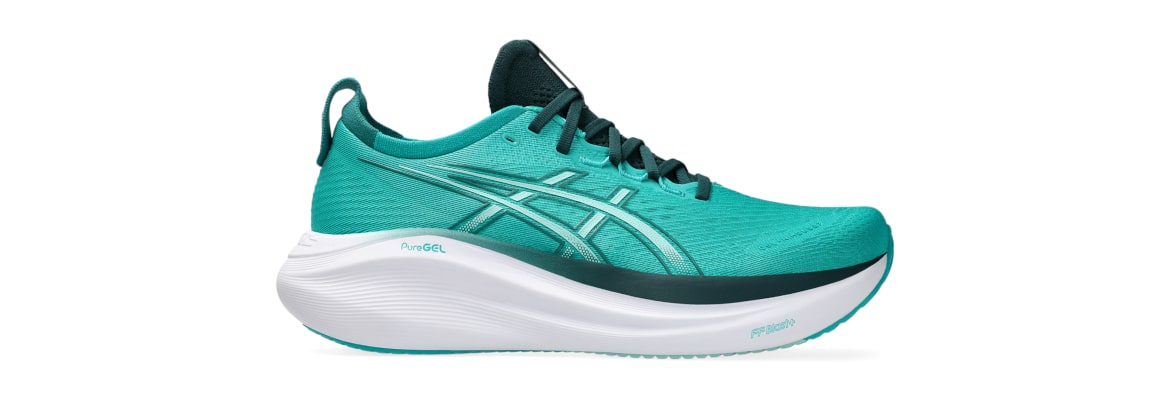 Buty męskie Asics Gel-Nimbus 27 turkusowe - zdjęcie podeszwy środkowej