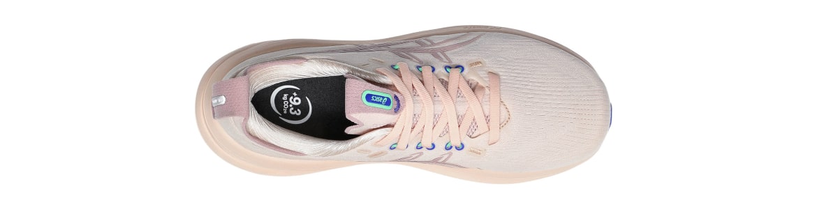 Buty damskie Asics Gel-Nimbus 28 jasnoróżowe -zdjęcie cholewki