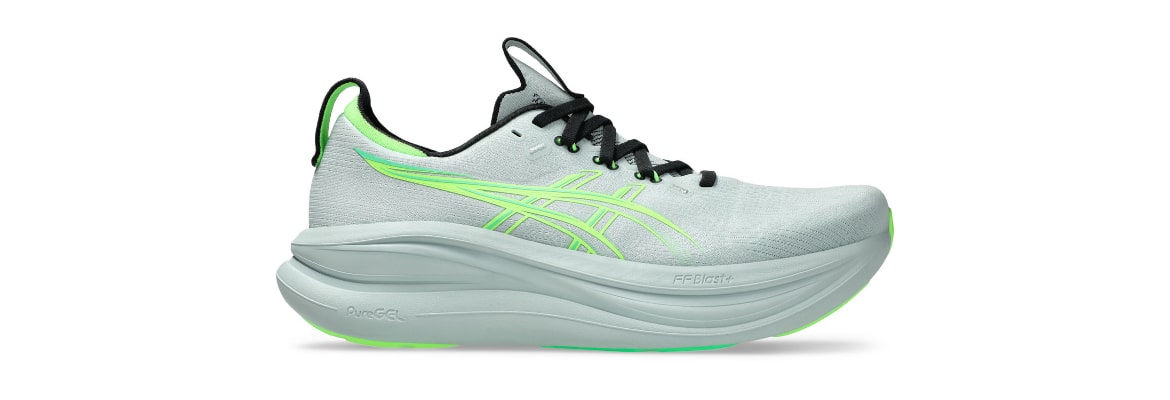 Buty męskie Asics Gel-Nimbus 28 jasnozielone - zdjęcie podeszwy środkowej