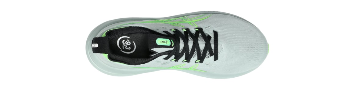 Buty męskie Asics Gel-Nimbus 28 jasnozielone - zdjęcie cholewki