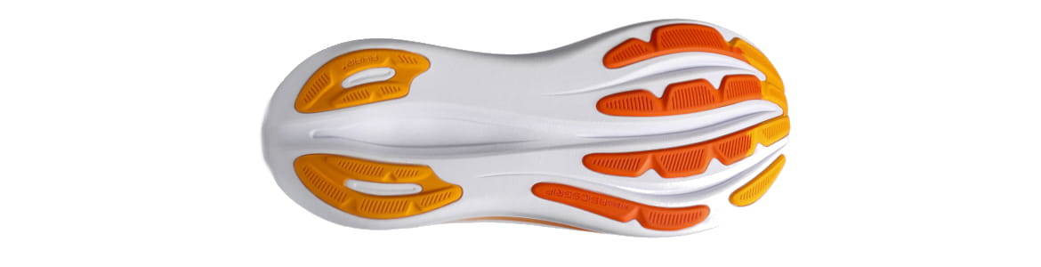 Buty męskie Asics Gel-Nimbus 28 granatowo-pomarańczowe - zdjęcie podeszwy zewnetrznej