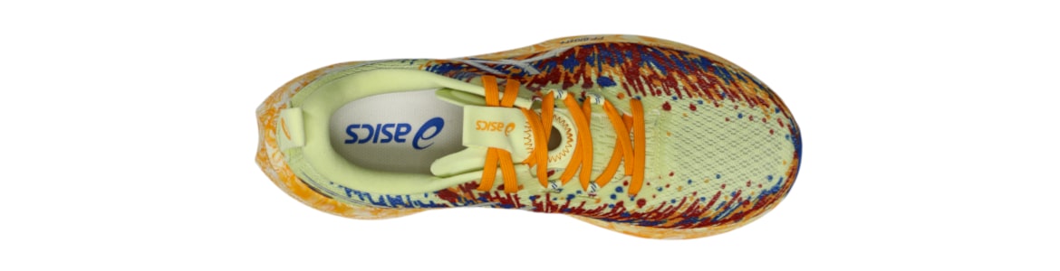 Buty Asics Noosa-Tri 16 żółto-niebieskie  - zdjęcie cholewki 