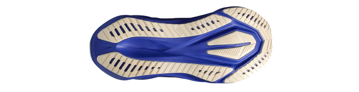 -Buty męskie Asics Novablast 5 czarno-niebieskie - zdjęcie podeszwy zewnetrznej