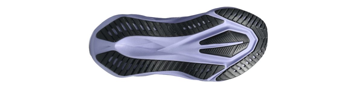 -Buty damskie Asics Novablast 5 fioletowe - zdjęcie podeszwy zewnetrznej