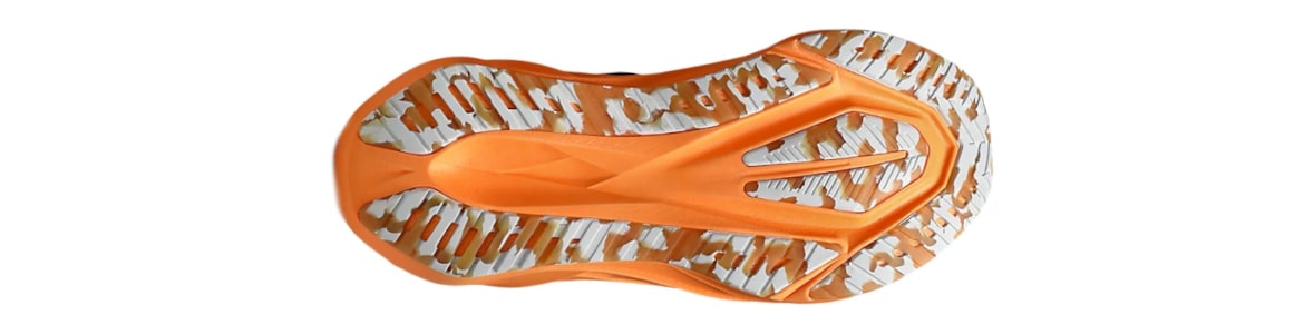 -Buty męskie Asics Novablast 5 Lite-Show czarno-pomarańczowe - zdjęcie podeszwy zewnetrznej