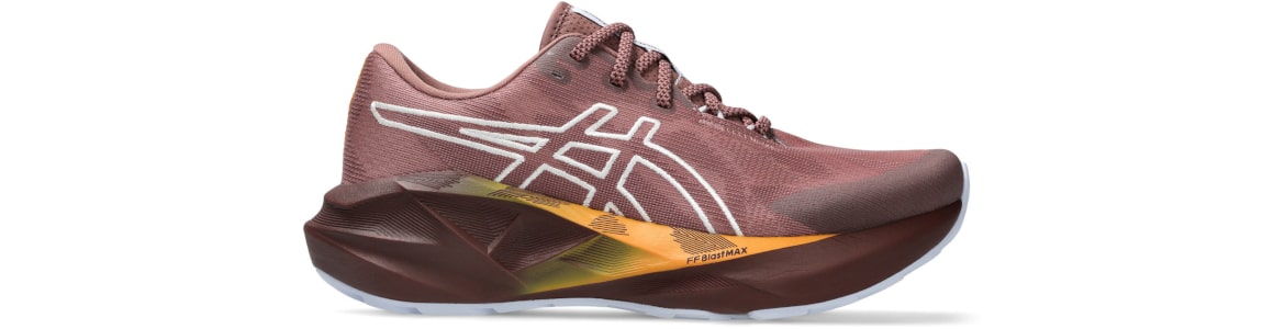 Buty damskie Asics Novablast 5 TR czerwone - zdjęcie podeszwy środkowej