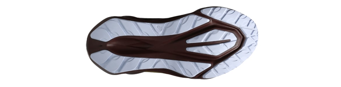 -Buty damskie Asics Novablast 5 TR czerwone - zdjęcie podeszwy zewnetrznej