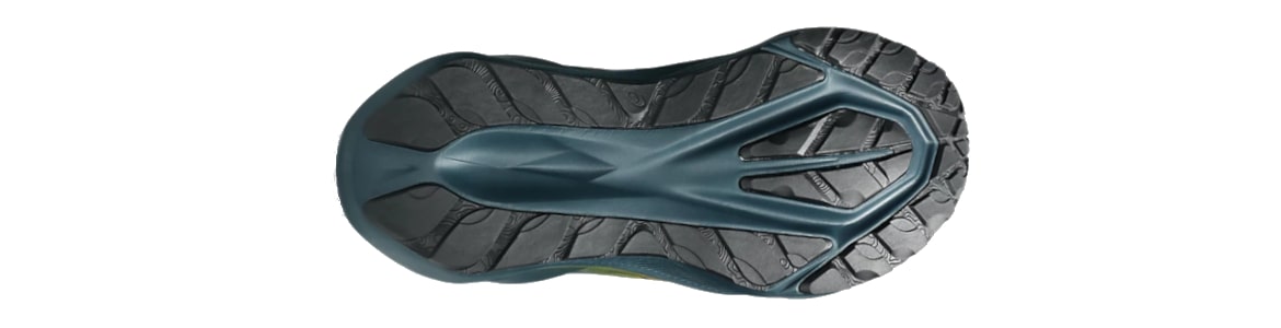 -Buty męskie Asics Novablast 5 TR jasnozielone - zdjęcie podeszwy zewnetrznej