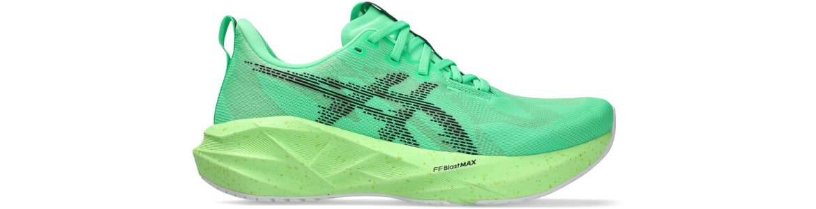 Buty męskie Asics Novablast 5 zielone - zdjęcie podeszwy środkowej