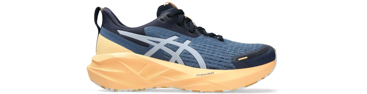 Buty damskie Asics Novablast 5 Lite-Show niebiesko-pomarańczowe - zdjęcie podeszwy środkowej