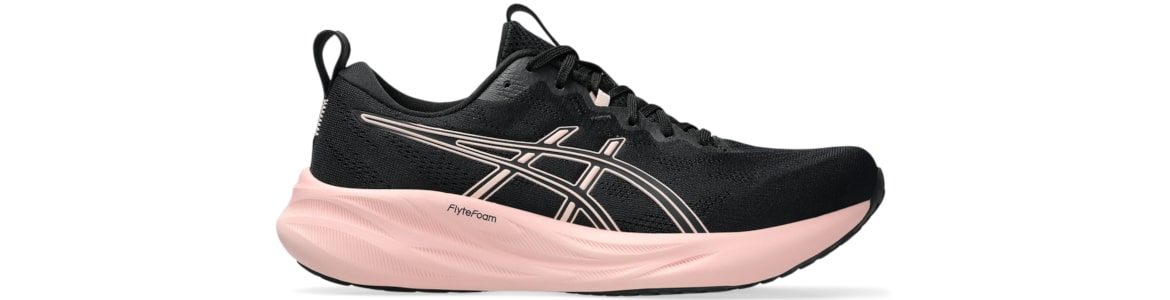 Buty damskie Asics Gel-Pulse 16 czarno-łososiowe - zdjęcie podeszwy środkowej