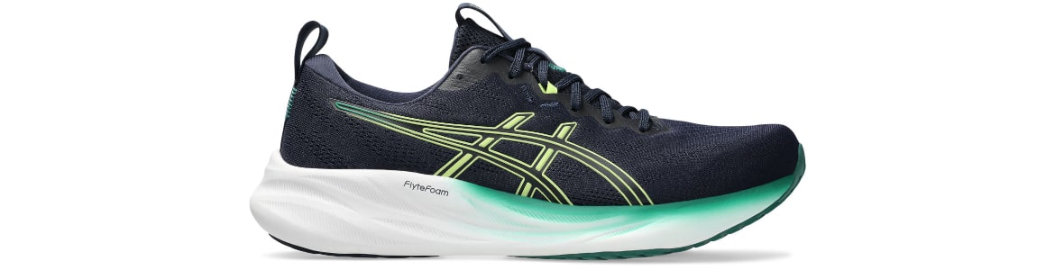 Buty męskie Asics Gel-Pulse 16 granatowo-żółte - zdjęcie podeszwy zewnetrznej
