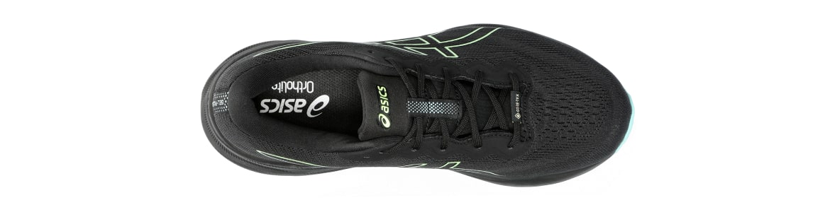 Buty męskie Asics Gel-Pulse 15 z membraną G-Tx (wodoodporne) czarno-niebieskie - zdjęcie cholewki