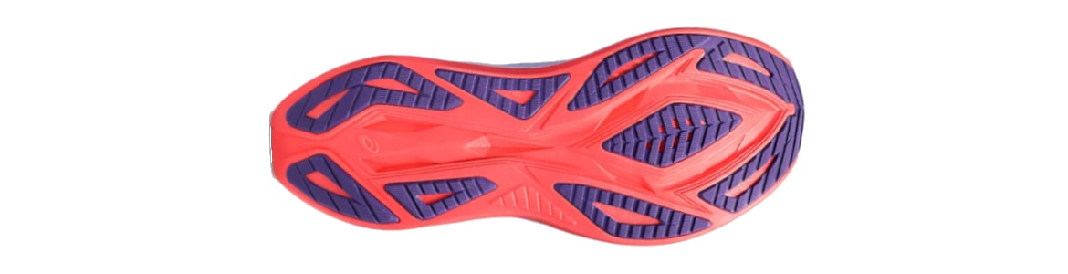 Buty męskie Asics Superblast 2 fioletowo-pomarańczowe - zdjęcie podeszwy zewnetrznej