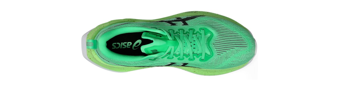 Buty męskie Asics Superblast 2 zielone - zdjęcie cholewki