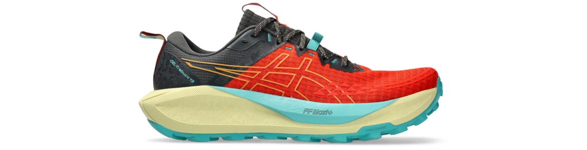 Buty meskie Asics Gel-Trabuco 13 pomarańczowo-piaskowe - zdjęcie podeszwy środkowej