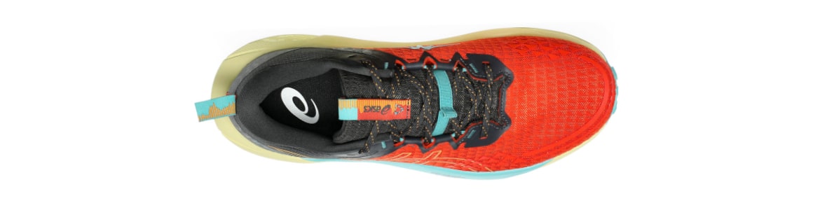 Buty meskie Asics Gel-Trabuco 13 pomarańczowo-piaskowe - zdjęcie cholewki