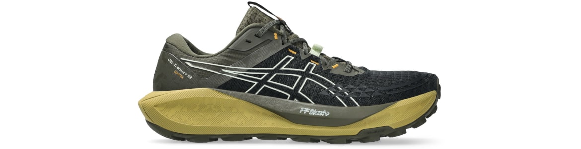Buty meskie Asics Gel-Trabuco 13 z membraną GT-X (wodoodporne) zielone - zdjęcie podeszwy środkowej
