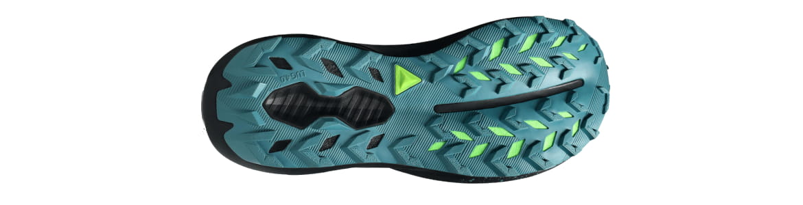 Buty meskie Asics Gel-Trabuco 14 z membraną G-TX (wodoodporne) czarno-niebieskie męskie - zdjęcie podeszwy zewnętrznej