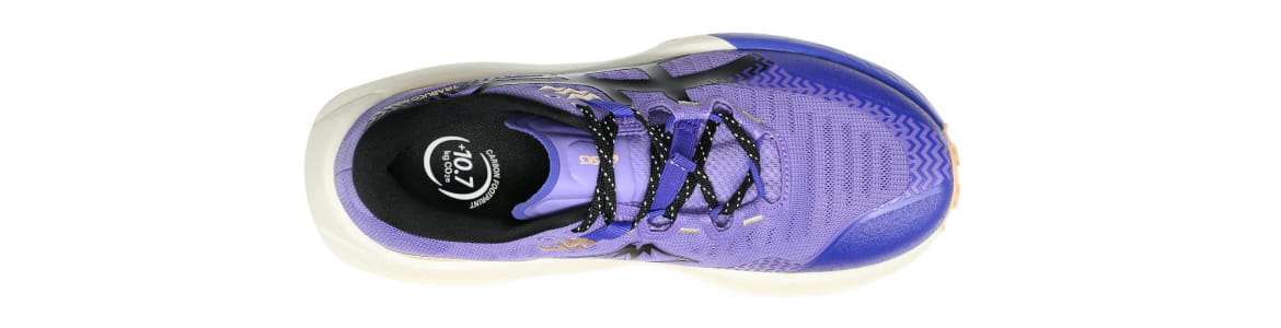 Buty damskie Asics Trabuco Max 5 fioletowe - zdjęcie cholewki