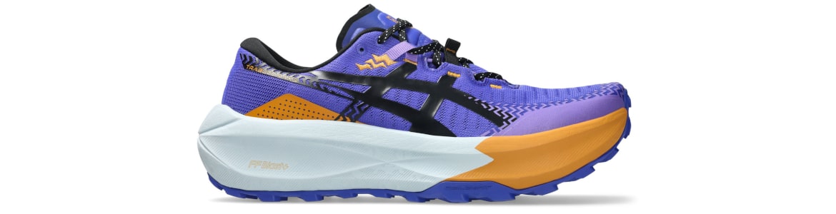 Buty męskie czarne Asics Trabuco Max 5 kobaltowo-pomarańczowe - zdjęcie butów