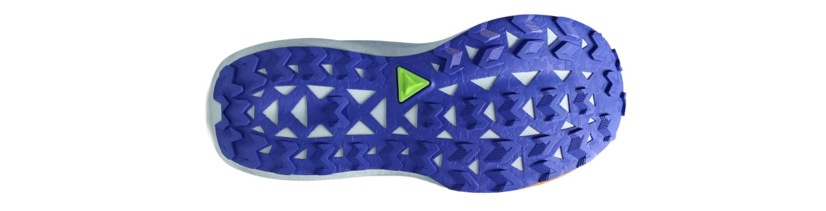 Buty męskie czarne Asics Trabuco Max 5 kobaltowo-pomarańczowe - zdjęcie podeszwy