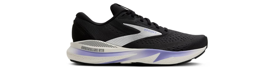 Buty Brooks Adrenaline Gts24 damskie czarne - zdjęcie podeszwy środkowej