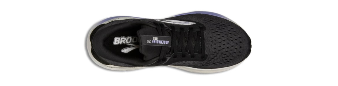 Buty Brooks Adrenaline Gts24 damskie czarne  - zdjęcie cholewki