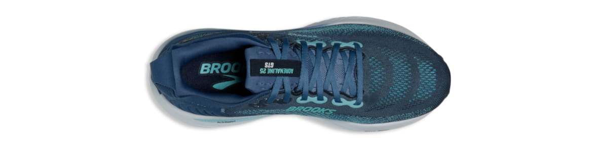 Buty męskie Brooks Adrenaline 25 granatowe - zdjęcie cholewki