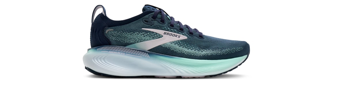 Buty Brooks Adrenaline Gts25 damskie granatowe - zdjęcie podeszwy środkowej