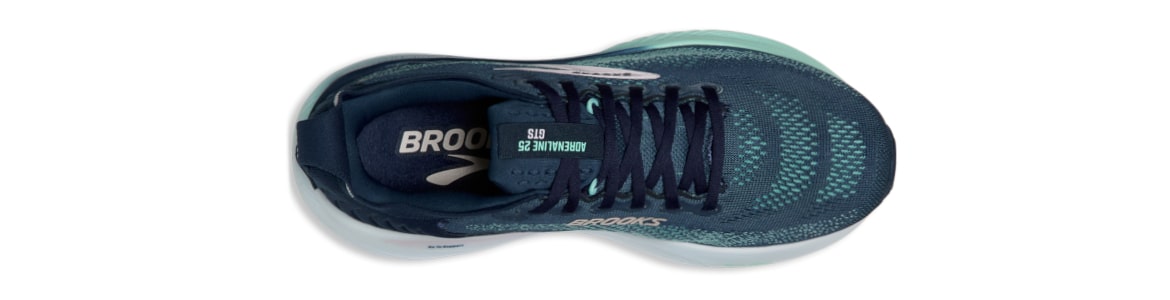 Buty Brooks Adrenaline 25 damskie granatowe - zdjęcie cholewki