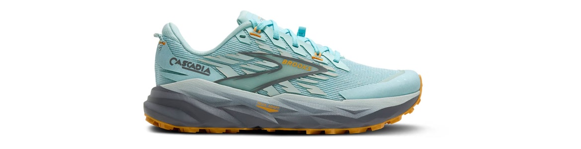 Buty Brooks Cascadia 19 damskie  jasnoniebieskie - zdjęcie podeszwy środkowej
