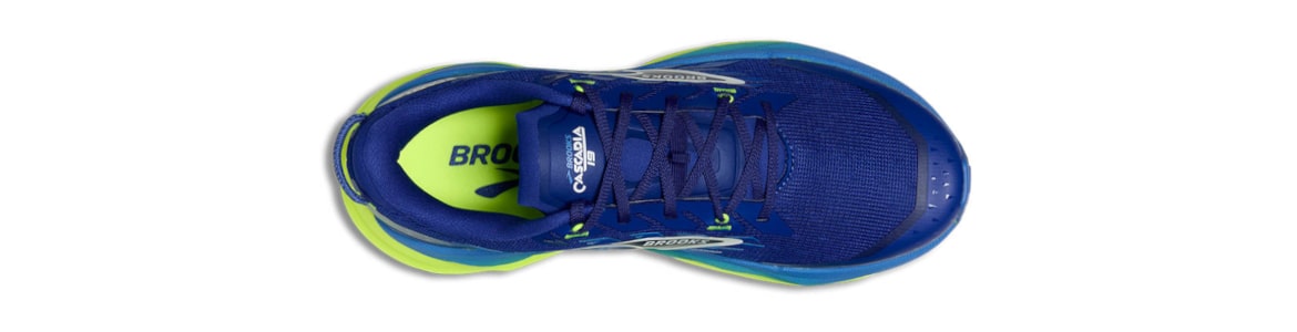 Buty Brooks Cascadia 19 męskie niebieskie - zdjęcie cholewki