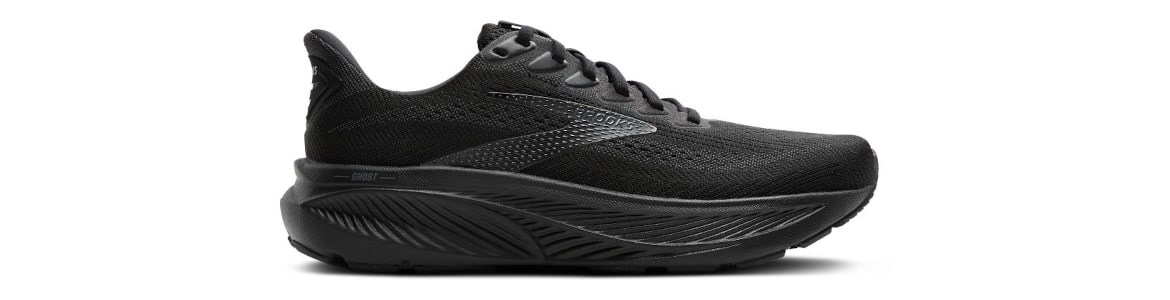 Buty Brooks Ghost 17 męskie czarne - zdjęcie podeszwy środkowej