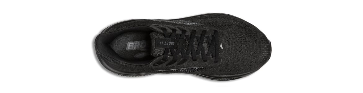 Buty Brooks Ghost 17 męskie czarne - zdjęcie cholewki