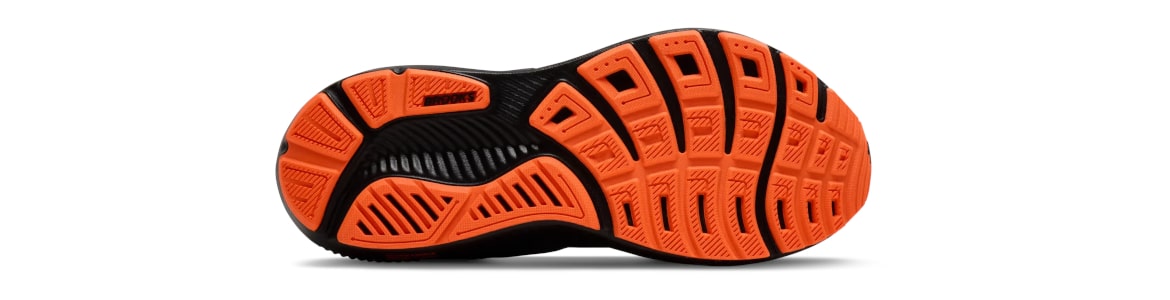 Buty Brooks Ghost 17 męskie czarno-pomarańczowe - zdjęcie podeszwy zewnętrznej