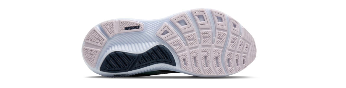 Buty Brooks Ghost 17 damskie granatowo-różowe - zdjęcie podeszwy zewnętrznej