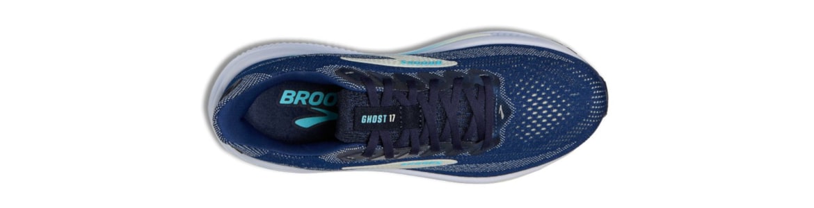 Buty Brooks Ghost 17 damskie jasnoróżowe - zdjęcie cholewki