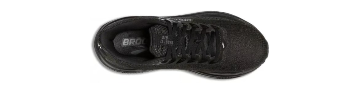 Buty Brooks Ghost 17 z membraną G-Tx (wodoodporne) damskie czarne - zdjęcie cholewki