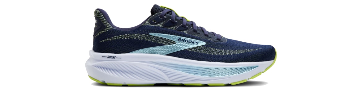 Buty Brooks Ghost 17 Wide męskie granatowe - zdjęcie podeszwy środkowej