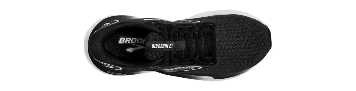 Buty Brooks Glycerin 21 czarne męskie - zdjęcie cholewki