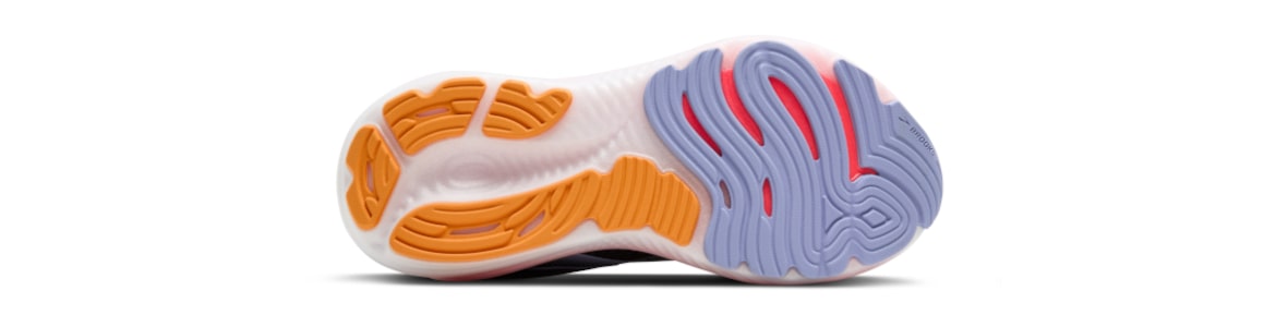 Buty Brooks Glycerin 22 damskie czarno-fioletowe - zdjęcie podeszwy zewnetrznej