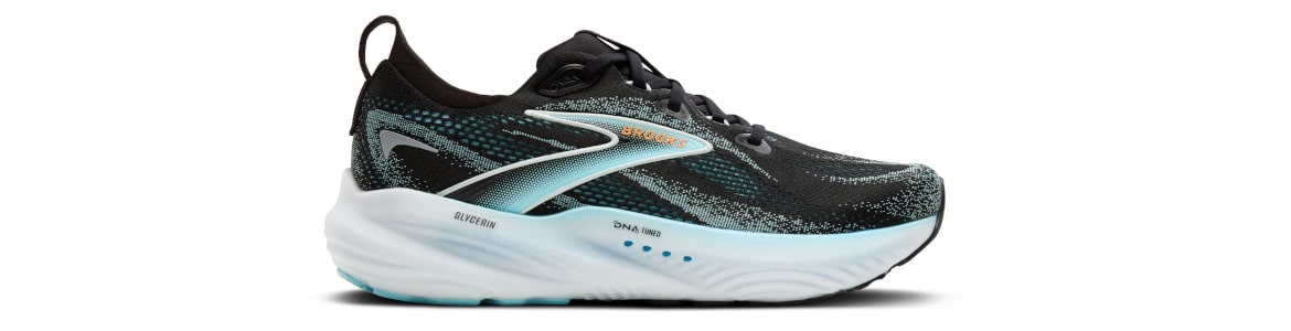 Buty Brooks Glycerin 22 czarno-niebieskie męskie - zdjęcie podeszwy środkowej 