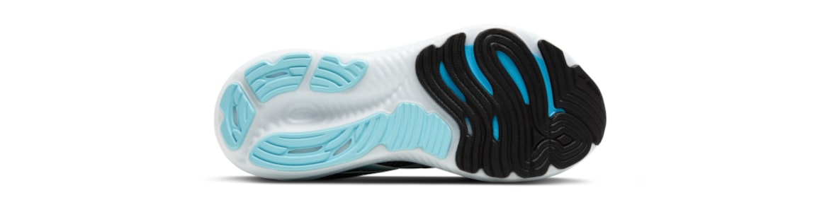 Buty Brooks Glycerin 22 czarno-niebieskie męskie - zdjęcie podeszwy zewnetrznej