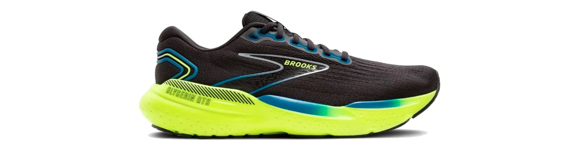 Buty Brooks Glycerin Gts 21 czarno-żółte męskie - zdjęcie podeszwy środkowej