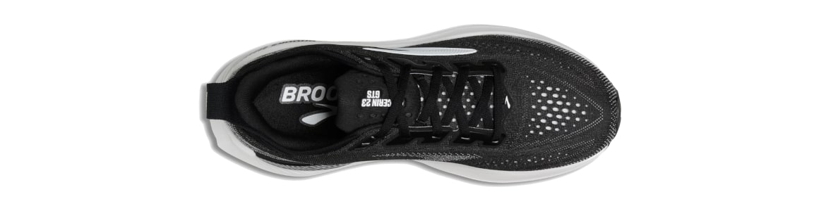 Buty Brooks Glycerin GTS 23 czarno-białe męskie - zdjęcie cholewki