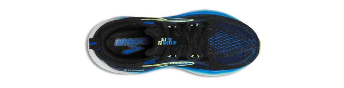 Buty Brooks Glycerin GTS 22 granatowe męskie - zdjęcie cholewki