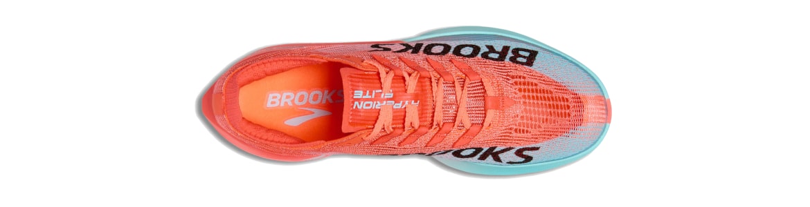 Buty Brooks Hyperion Elite 5 męskie czerwone - zdjęcie cholewki