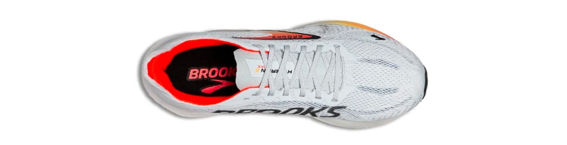 Buty Brooks Hyperion Max 2 damskie białe - zdjęcie cholewki